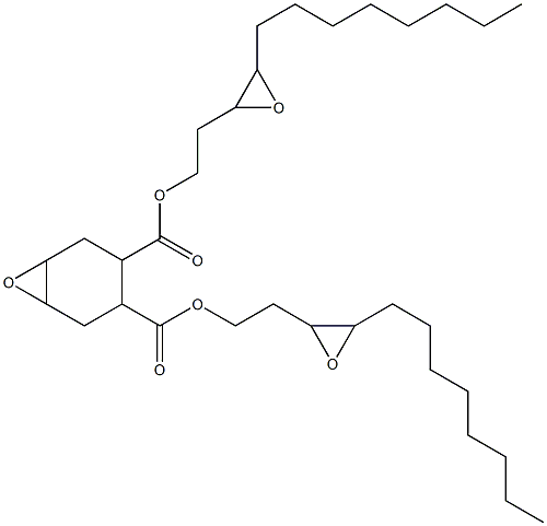 7-Oxabicyclo[4.1.0]heptane-3,4-dicarboxylic acid bis(3,4-epoxydodecan-1-yl) ester Struktur