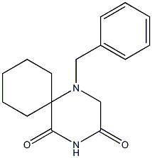 1-Benzyl-1,4-diazaspiro[5.5]undecane-3,5-dione Struktur