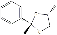 (2S,4R)-2,4-Dimethyl-2-phenyl-1,3-dioxolane Struktur