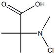 2-[N-Chloro(methyl)amino]-2-methylpropionic acid Struktur