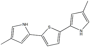 2,5-Bis(4-methyl-1H-pyrrol-2-yl)thiophene Struktur