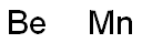 Manganese beryllium Struktur