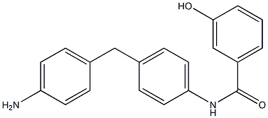 N-[4-(4-Aminobenzyl)phenyl]-3-hydroxybenzamide Struktur