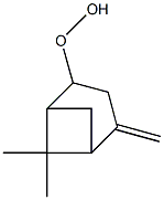 6,6-Dimethyl-2-methylenebicyclo[3.1.1]heptan-4-yl hydroperoxide Struktur