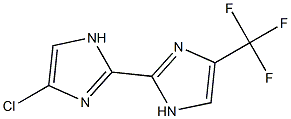 4-Chloro-4'-trifluoromethyl-2,2'-bi[1H-imidazole] Struktur