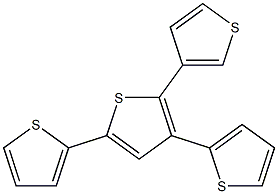 2-(Thiophen-3-yl)-3,5-bis(thiophen-2-yl)thiophene Struktur