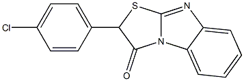 2-(4-Chlorophenyl)thiazolo[3,2-a]benzimidazol-3(2H)-one Struktur