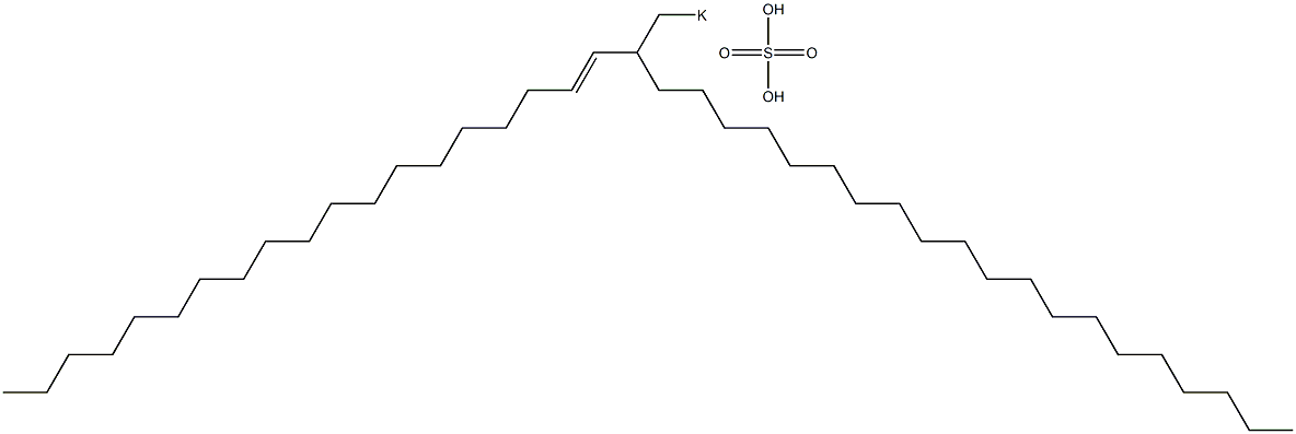 Sulfuric acid 2-(1-nonadecenyl)docosyl=potassium ester salt Struktur