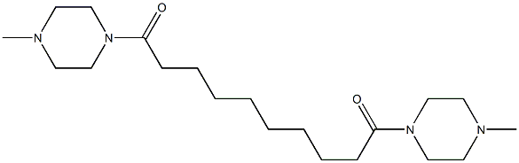 1,1'-(Decanedioyl)bis(4-methylpiperazine) Struktur