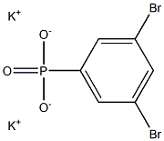 3,5-Dibromophenylphosphonic acid dipotassium salt Struktur