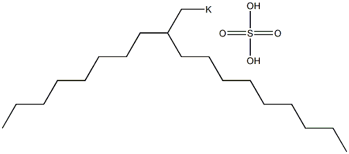 Sulfuric acid 2-octylundecyl=potassium salt Struktur