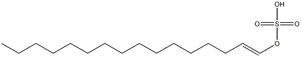 Sulfuric acid hydrogen 1-hexadecenyl ester Struktur