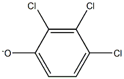 2,3,4-Trichlorophenolate Struktur