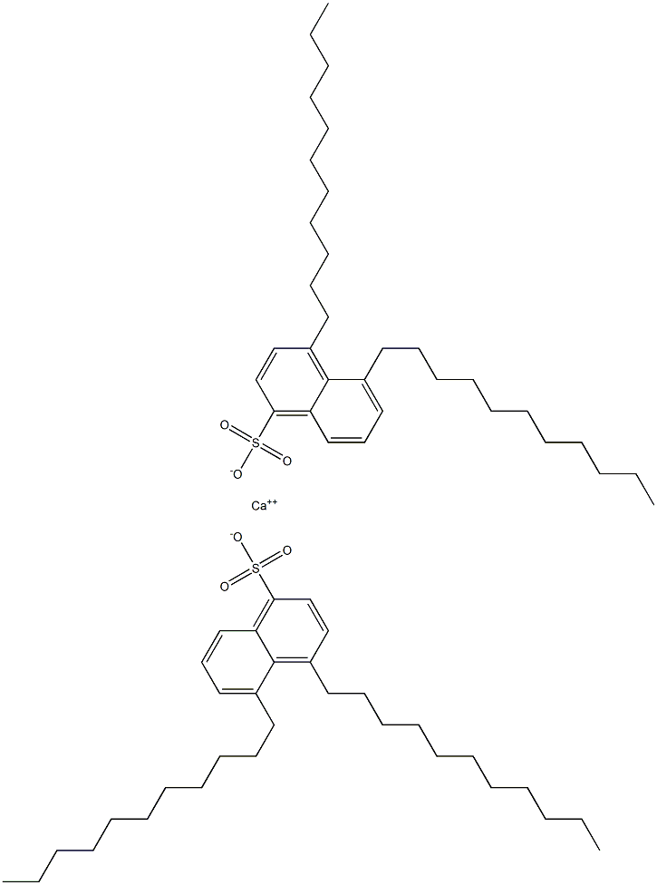 Bis(4,5-diundecyl-1-naphthalenesulfonic acid)calcium salt Struktur