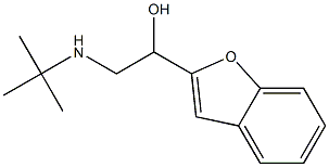 2-tert-Butylamino-1-(benzofuran-2-yl)ethanol Struktur