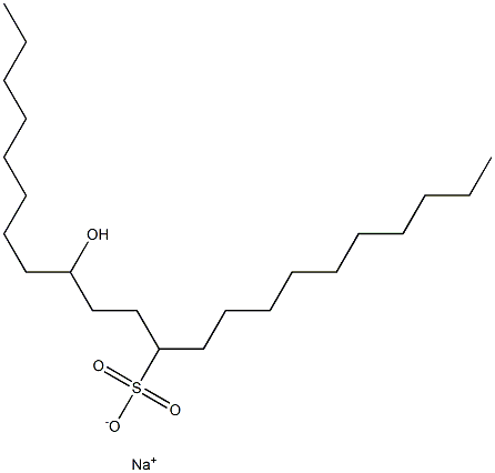 14-Hydroxydocosane-11-sulfonic acid sodium salt Struktur