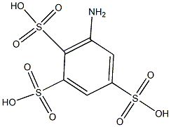 6-Amino-1,2,4-benzenetrisulfonic acid Struktur