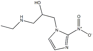 1-Ethylaminomethyl-2-(2-nitro-1H-imidazol-1-yl)ethanol Struktur