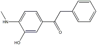 2-(Methylamino)-5-(2-phenylacetyl)phenol Struktur