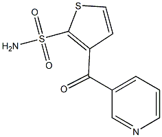 3-[(Pyridin-3-yl)carbonyl]thiophene-2-sulfonamide Struktur