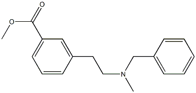 3-[2-[Benzyl(methyl)amino]ethyl]benzoic acid methyl ester Struktur