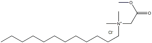 N-Methoxycarbonylmethyl-N,N-dimethyldodecylammonium chloride Struktur