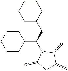 (+)-N-[(R)-1,2-Dicyclohexylethyl]-2-methylenesuccinimide Struktur