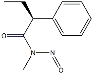 [2S,(+)]-N-Methyl-N-nitroso-2-phenylbutyramide Struktur