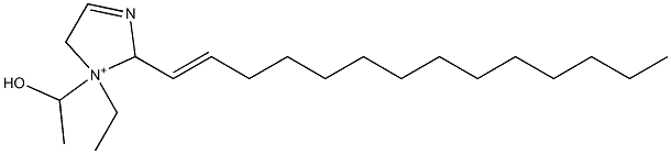 1-Ethyl-1-(1-hydroxyethyl)-2-(1-tetradecenyl)-3-imidazoline-1-ium Struktur