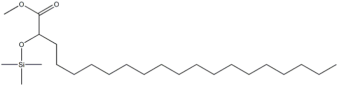 2-Trimethylsiloxyicosanoic acid methyl ester Struktur