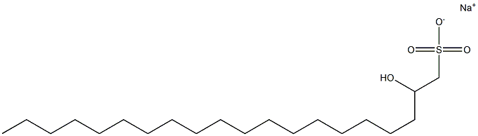 2-Hydroxyicosane-1-sulfonic acid sodium salt Struktur