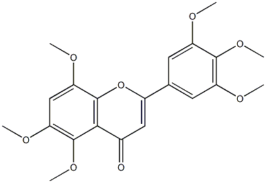 5,6,8,3',4',5'-Hexamethoxyflavone Struktur