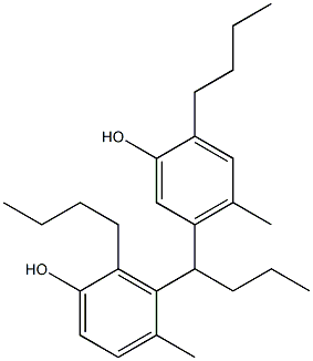 3,5'-Butylidenebis(2-butyl-4-methylphenol) Struktur