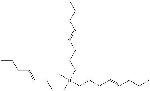 N-Methyl-N,N,N-tri(4-octenyl)aminium Struktur