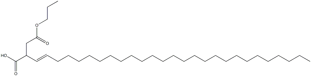 2-(1-Heptacosenyl)succinic acid 1-hydrogen 4-propyl ester Struktur