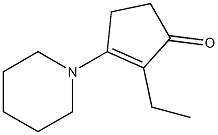 2-Ethyl-3-piperidino-2-cyclopenten-1-one Struktur