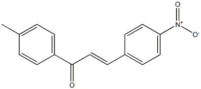 (2E)-3-(4-Nitrophenyl)-1-(4-methylphenyl)-2-propen-1-one Struktur