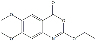 2-Ethoxy-6,7-dimethoxy-4H-3,1-benzoxazin-4-one Struktur