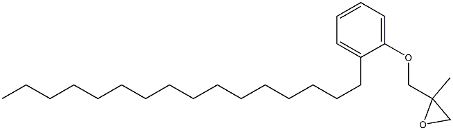 2-Hexadecylphenyl 2-methylglycidyl ether Struktur