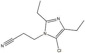 5-Chloro-1-(2-cyanoethyl)-2,4-diethyl-1H-imidazole Struktur