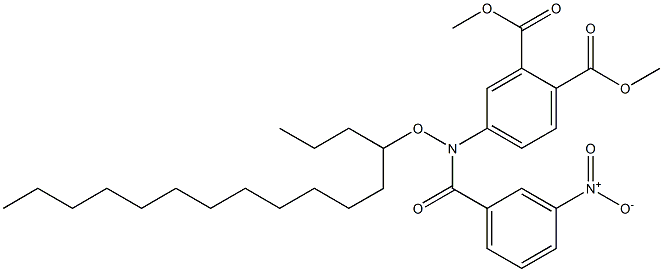 4-(4-Cetyloxy-3-nitrobenzoylamino)phthalic acid dimethyl ester Struktur