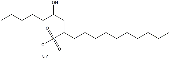 6-Hydroxyoctadecane-8-sulfonic acid sodium salt Struktur