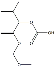 Carbonic acid isopropyl(2-methylene-3,5-dioxahexan-1-yl) ester Struktur