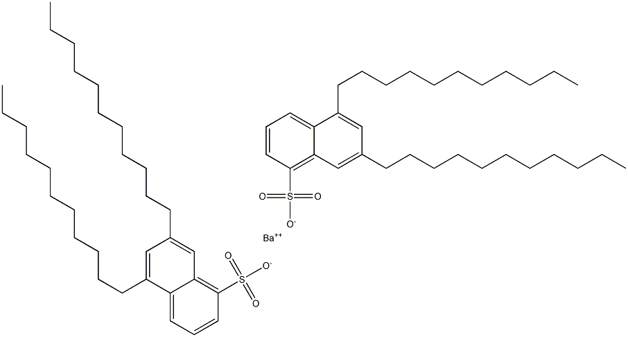 Bis(5,7-diundecyl-1-naphthalenesulfonic acid)barium salt Struktur