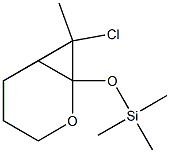 7-Chloro-7-methyl-1-(trimethylsilyloxy)-2-oxabicyclo[4.1.0]heptane Struktur