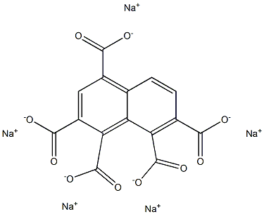 1,2,4,7,8-Naphthalenepentacarboxylic acid pentasodium salt Struktur