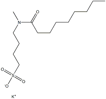 4-(N-Nonanoyl-N-methylamino)-1-butanesulfonic acid potassium salt Struktur