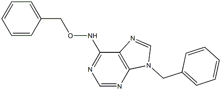 6-[(Benzyloxy)amino]-9-benzyl-9H-purine Struktur