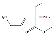 (S)-2,5-Diamino-2-(fluoromethyl)-3-pentenoic acid methyl ester Struktur