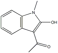 3-Acetyl-1-methyl-1H-indol-2-ol Struktur